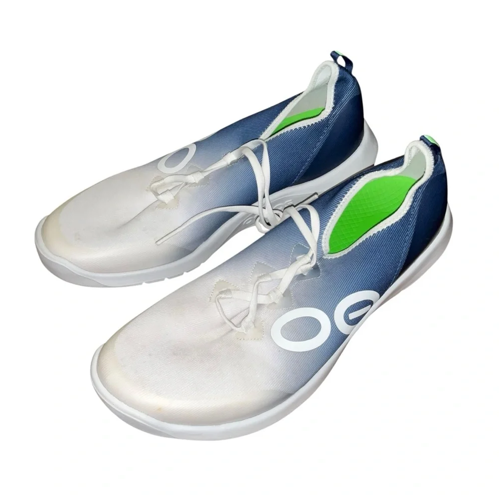 Oofos Shoes Mens 13 Blue OOmg Low Sports Shoes